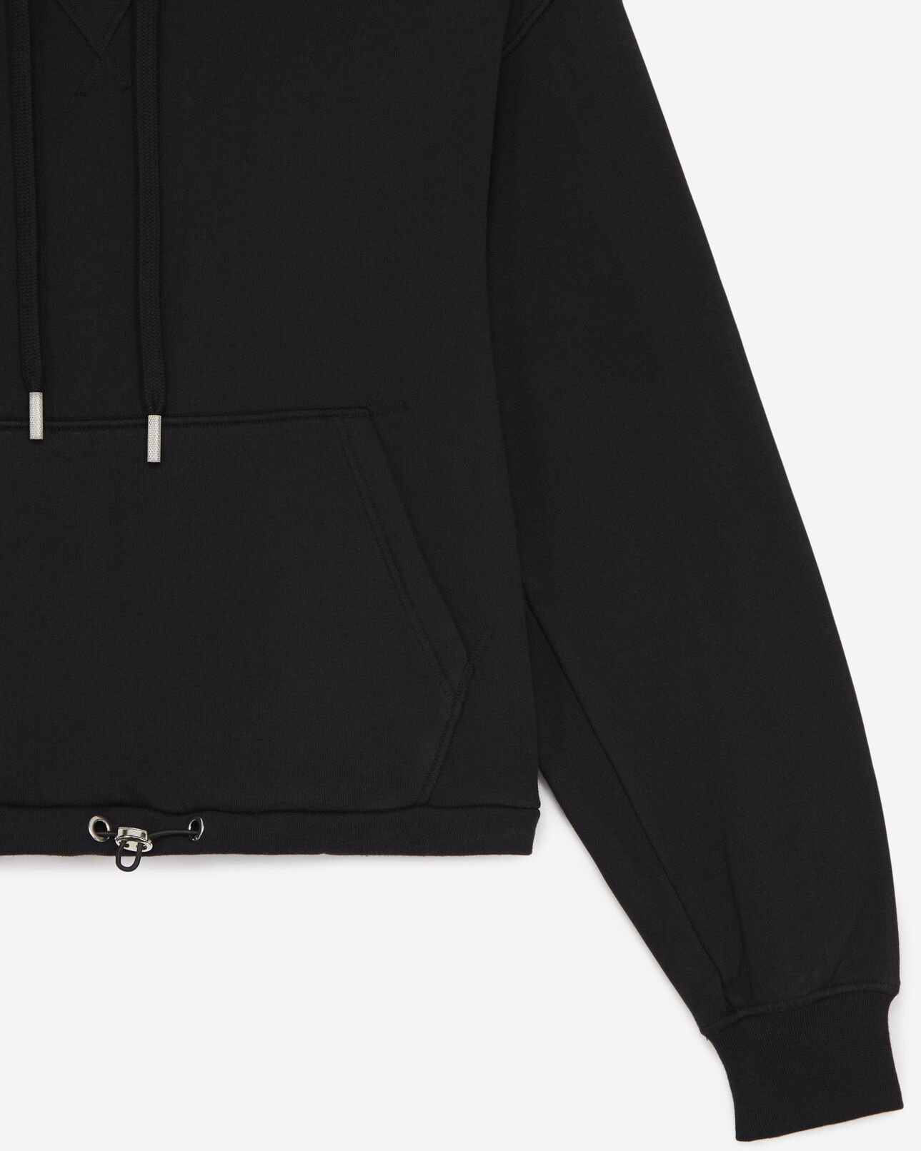 The Kooples MUJER BLACK sudadera negra capucha bolsillo canguro