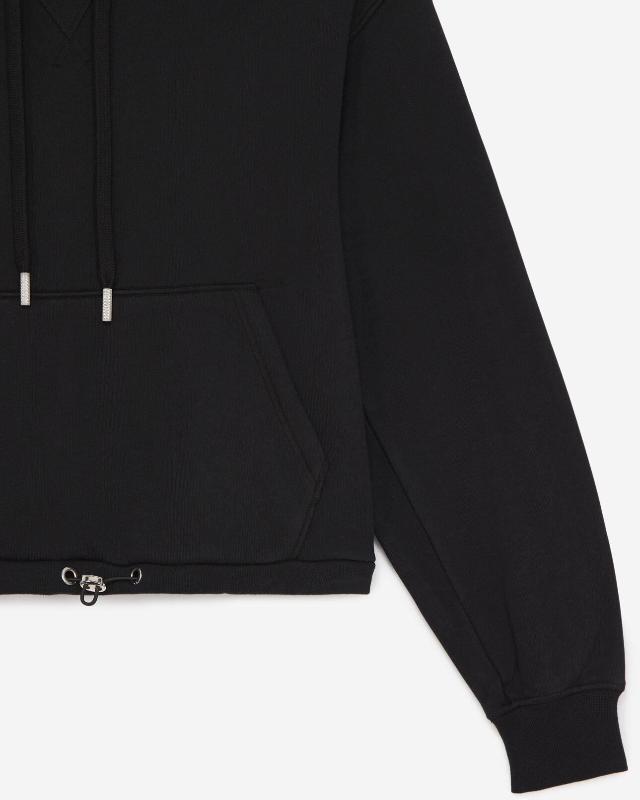 The Kooples MUJER BLACK sudadera negra capucha bolsillo canguro