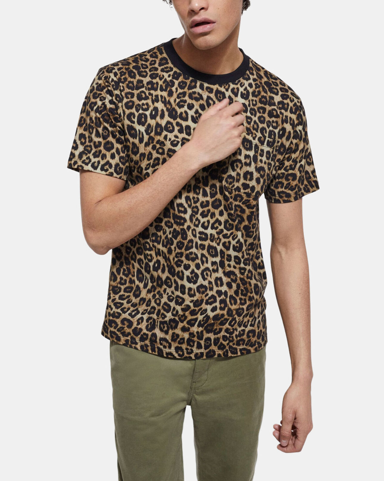The Kooples MEN LEOPARD leopard print t-shirt