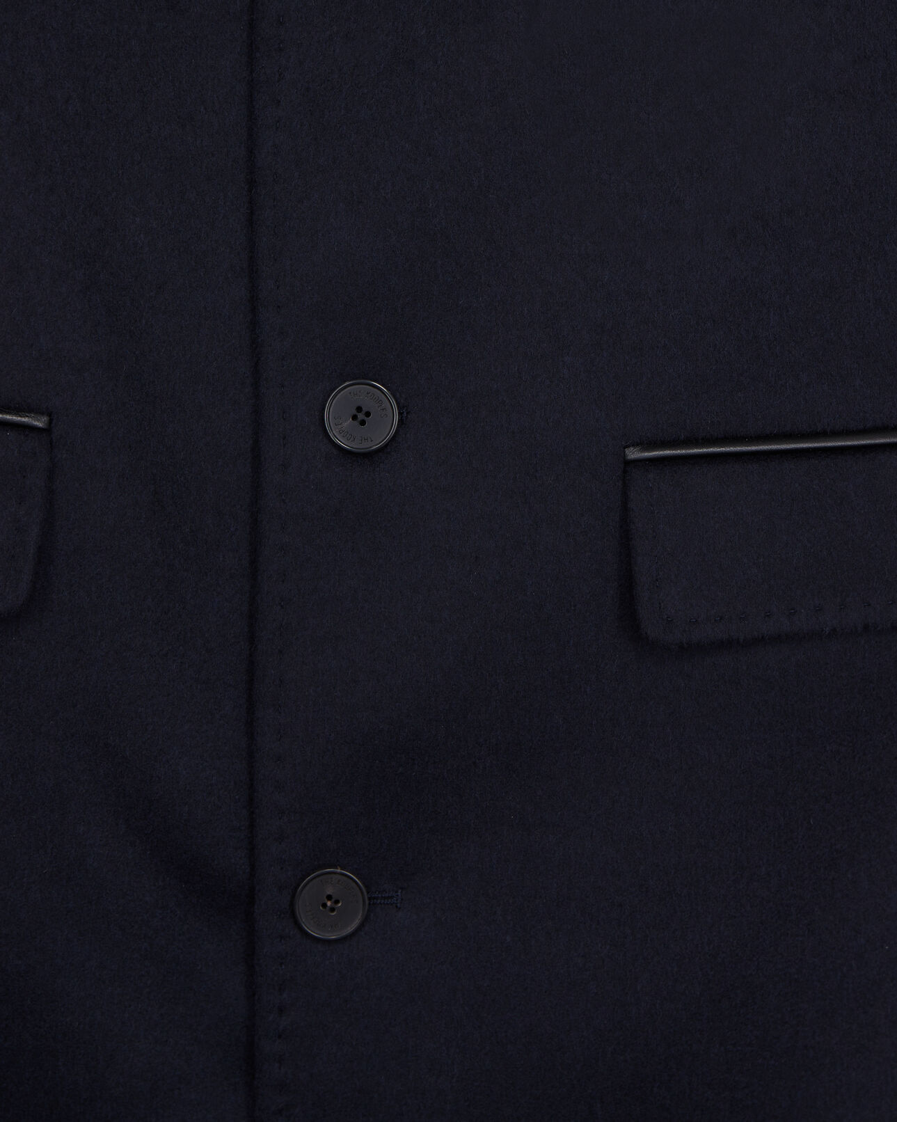 The Kooples MEN DARK NAVY long navy blue cashmere coat