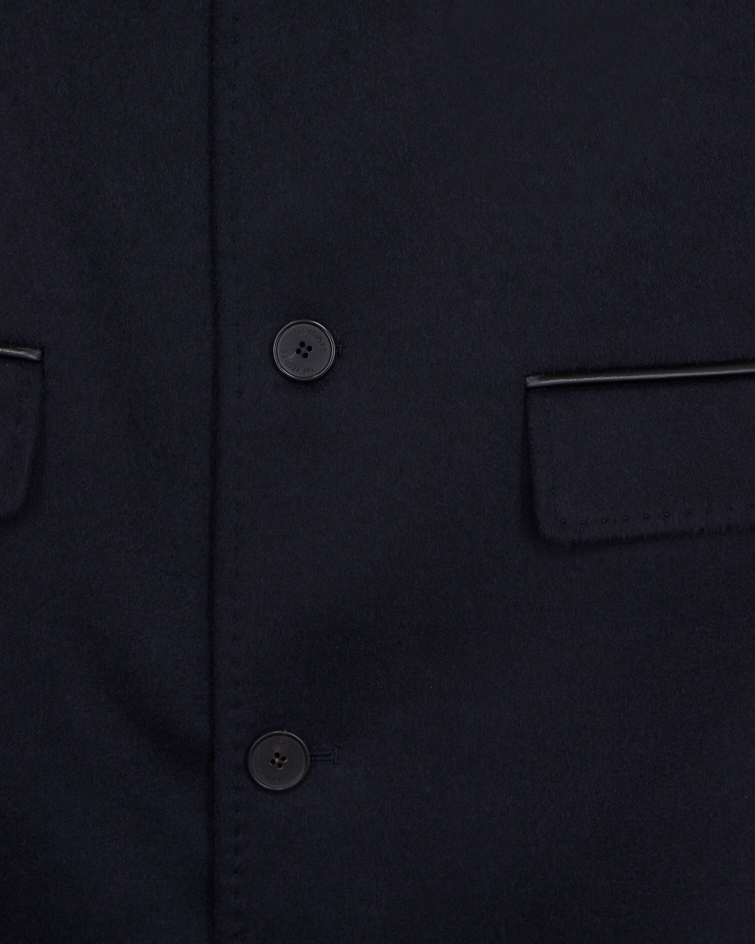 Long navy blue cashmere coat, DARK NAVY, hi-res image number null