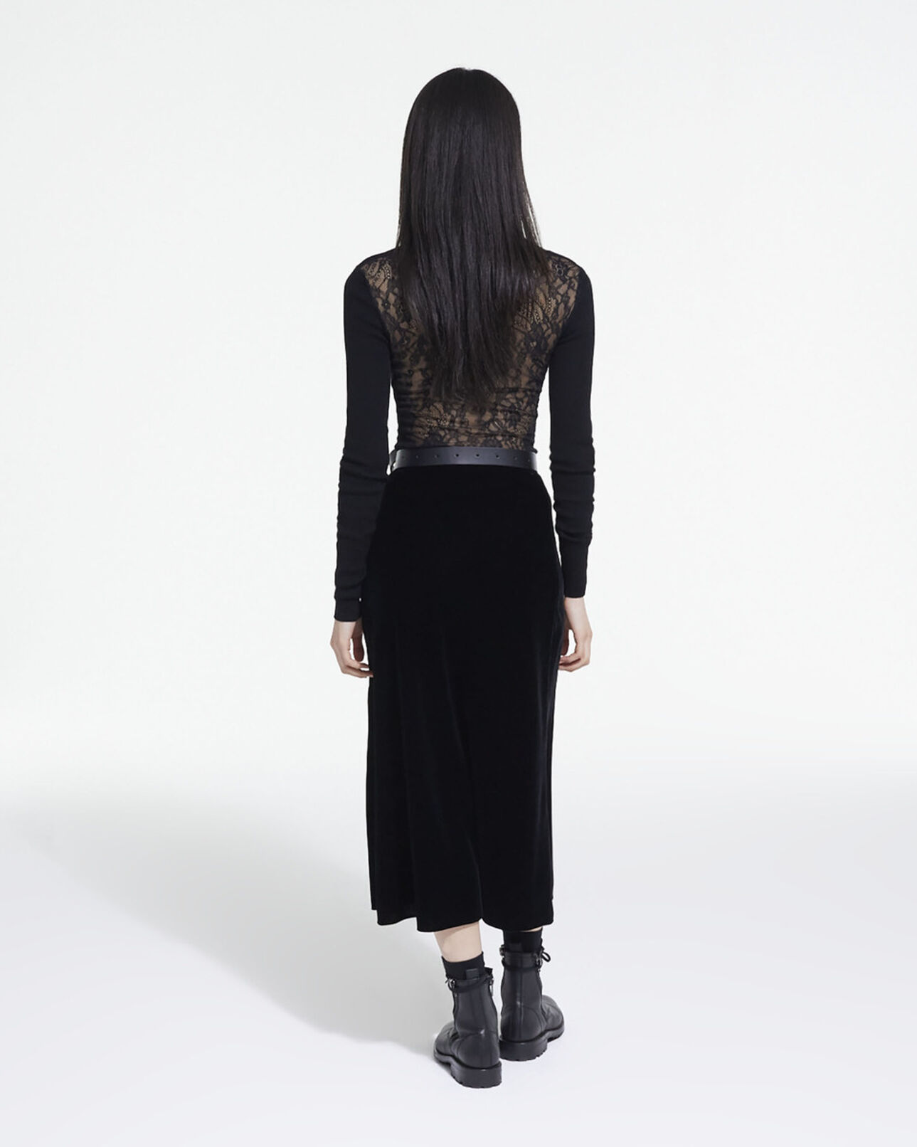 The Kooples FEMME BLACK pull en laine noir