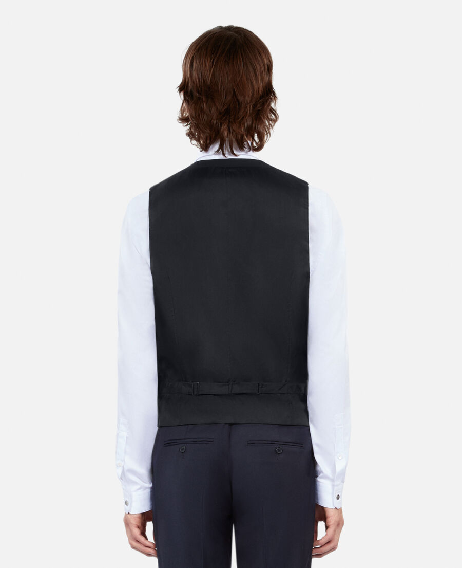 The Kooples H DARK NAVY navy wool suit vest