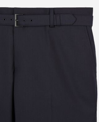 The Kooples HOMME DARK NAVY pantalon de costume super 100's en laine marine