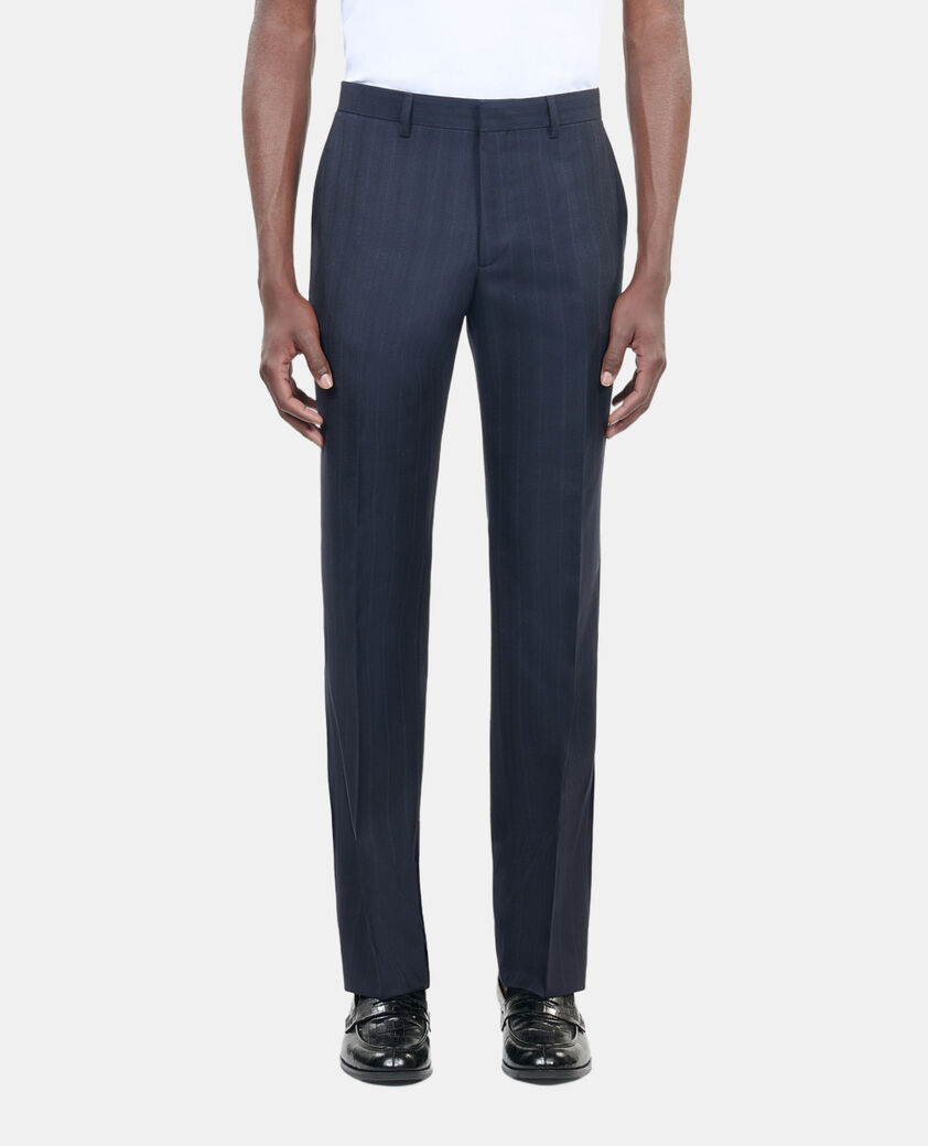The Kooples HOMBRE NAVY pantal&oacute;n traje rayas azul marino