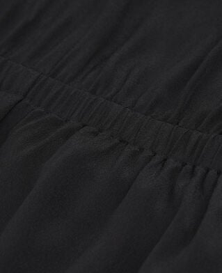 The Kooples WOMEN BLACK short black dress with knotted short sleeves