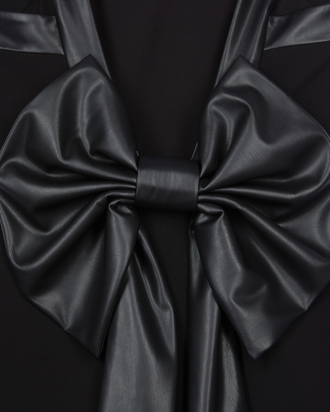 The Kooples WOMEN BLACK short black dress with bow back