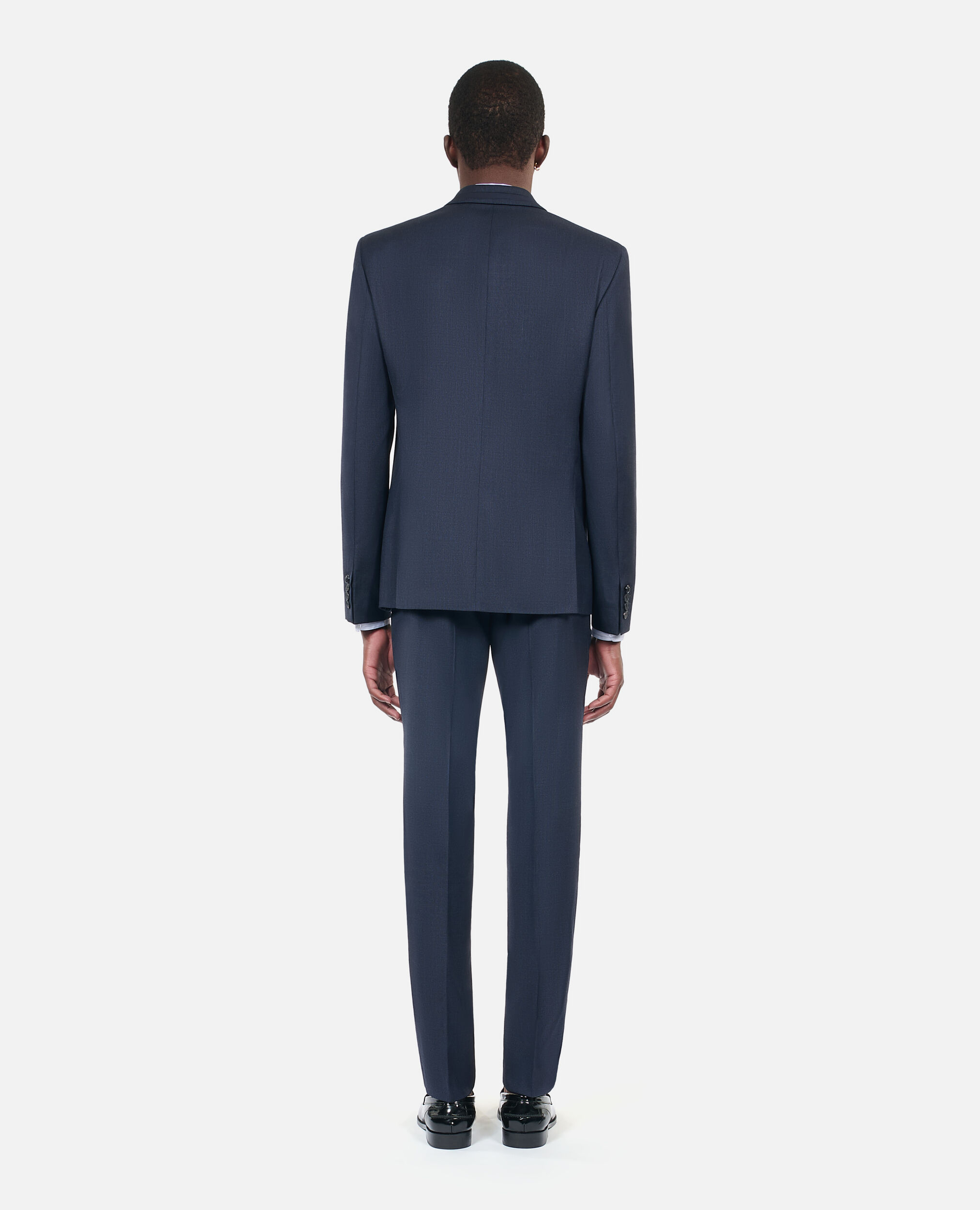 Navy blue wool suit jacket, NAVY, hi-res image number null