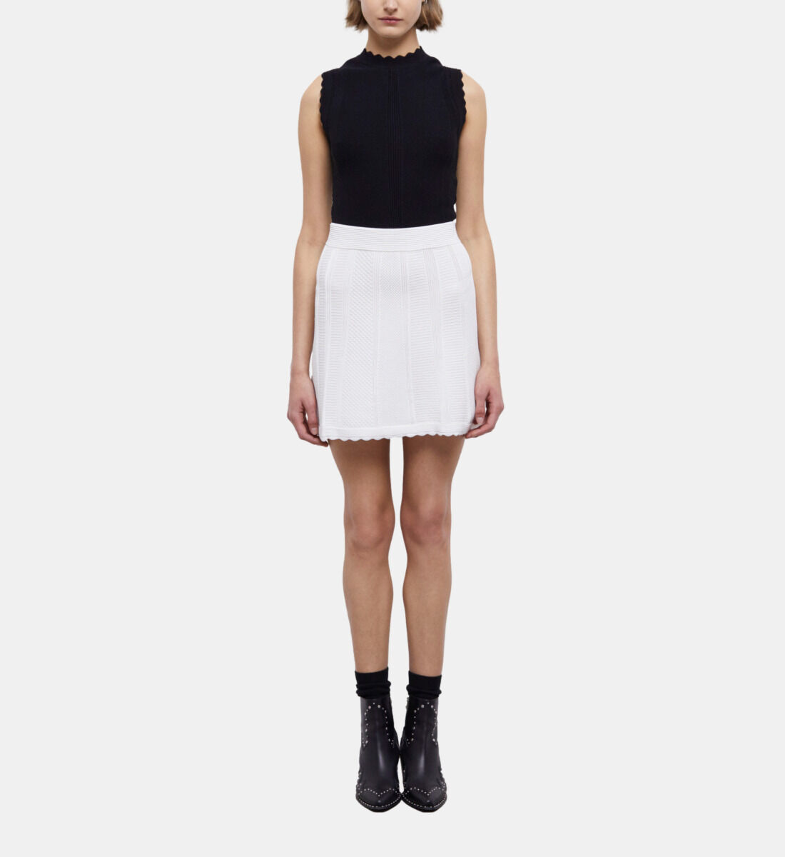Jupe courte blanche femme sales
