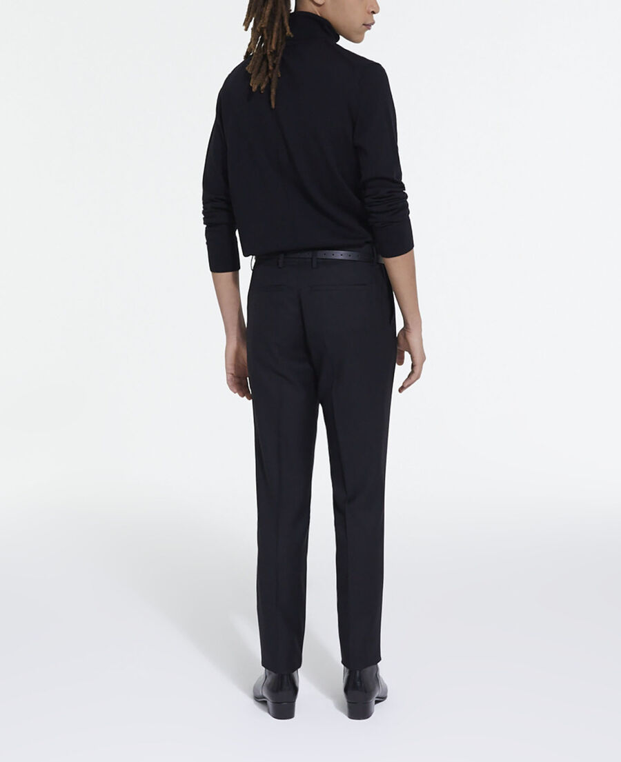 black merino sweater