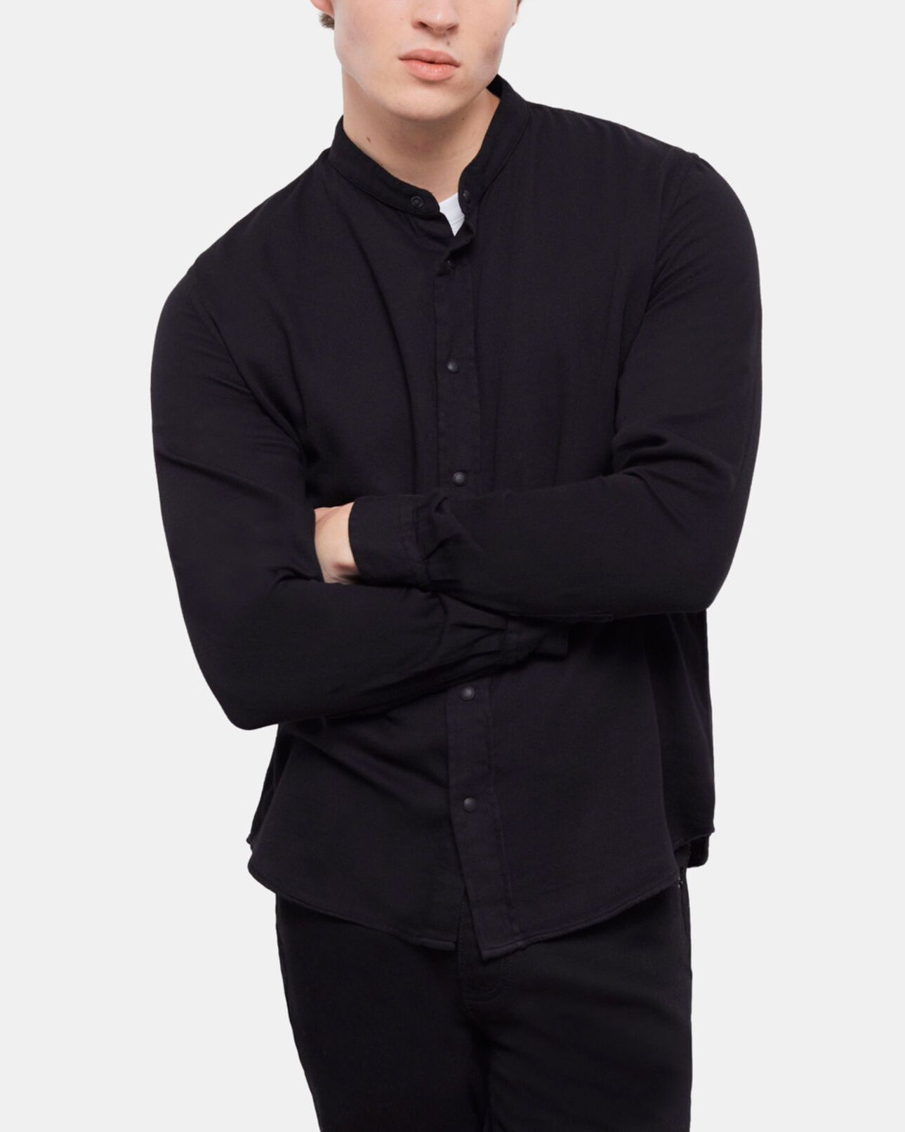 The Kooples HOMBRE BLACK camisa informal negra