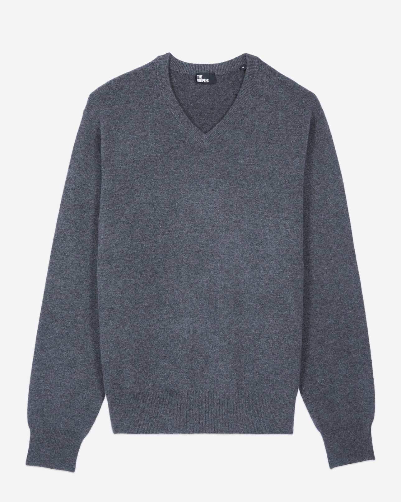 The Kooples H ANTHRACITE MELANGE grey cashmere sweater