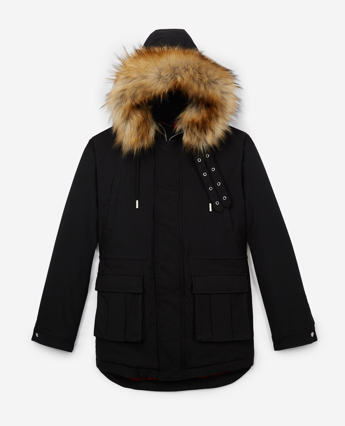 Kooples parka best sale with fur collar