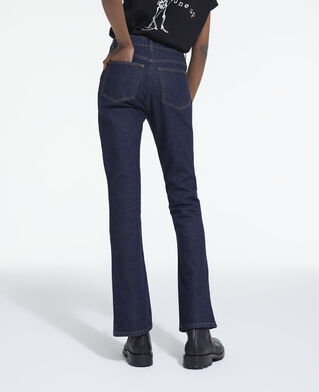 The Kooples FEMME BLUE BRUT jean flare bleu foncé