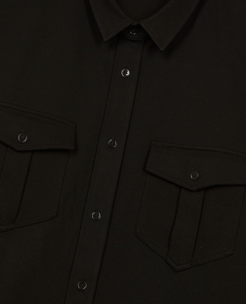 The Kooples H BLACK black milano shirt