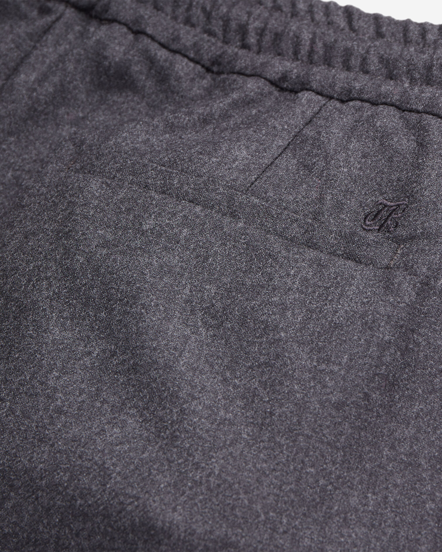 Pantalon gris en flanelle, DARK GREY, hi-res image number null