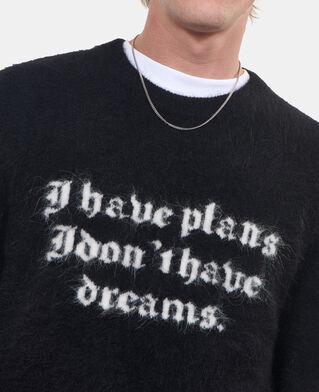 The Kooples MEN BLACK / WHITE black alpaca sweater