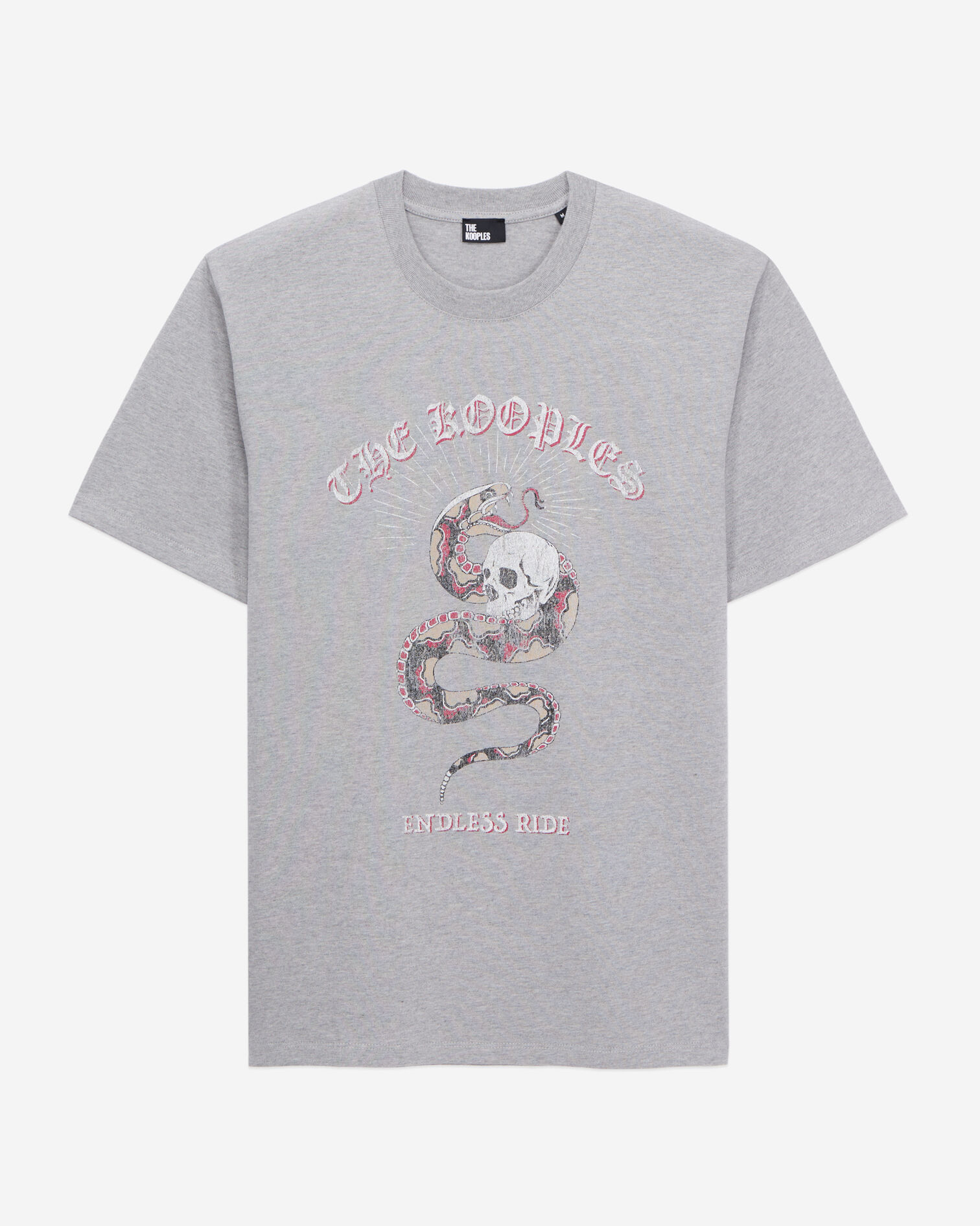 Camiseta hombre gris claro Sneaky snake, LIGHT GREY CHINE, hi-res image number null