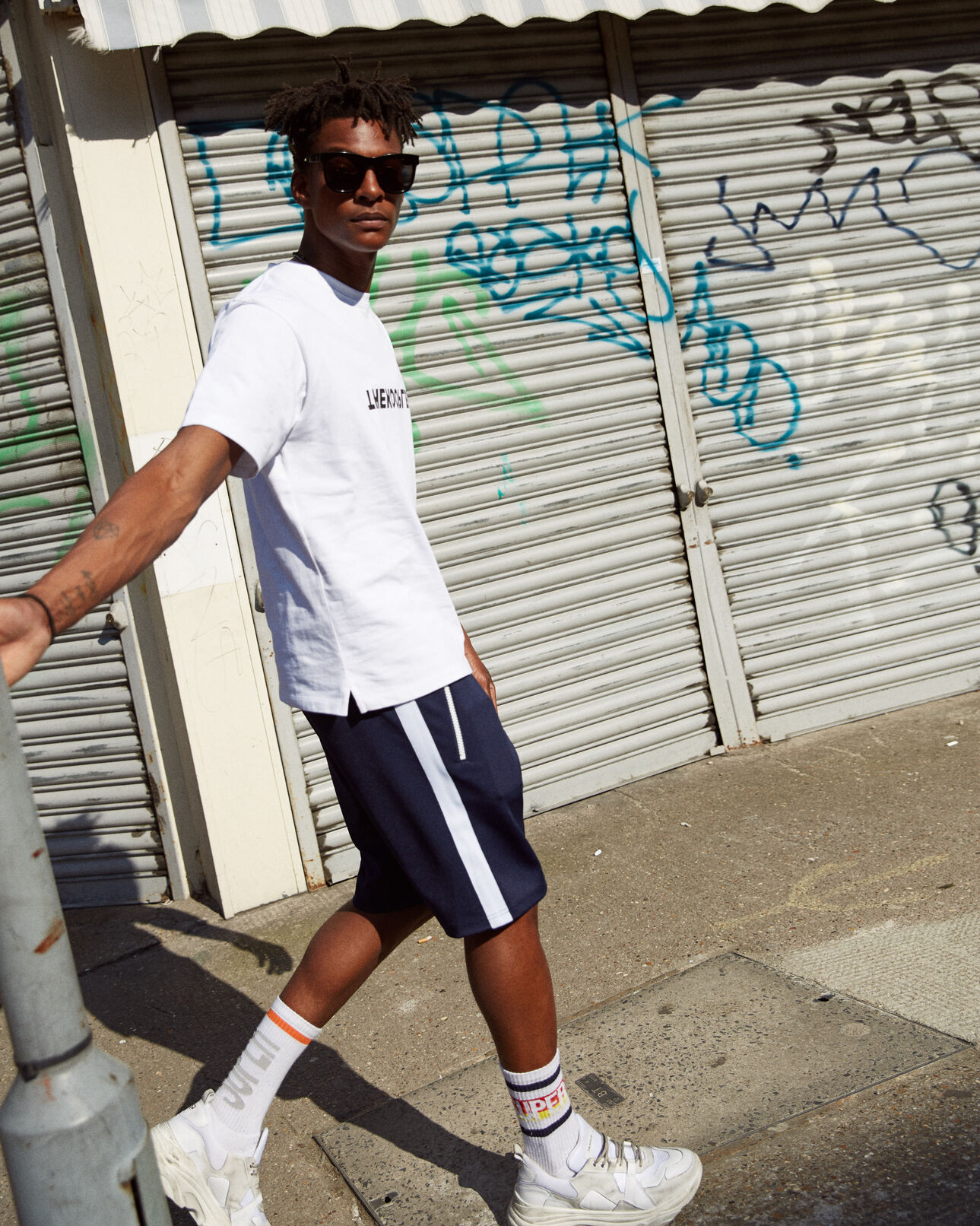 The Kooples MEN WHITE white t-shirt with logo