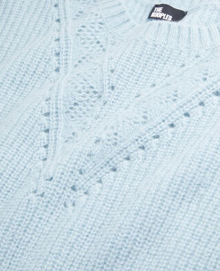 The Kooples FEMME BLUE GREY pull bleu en laine mélangée