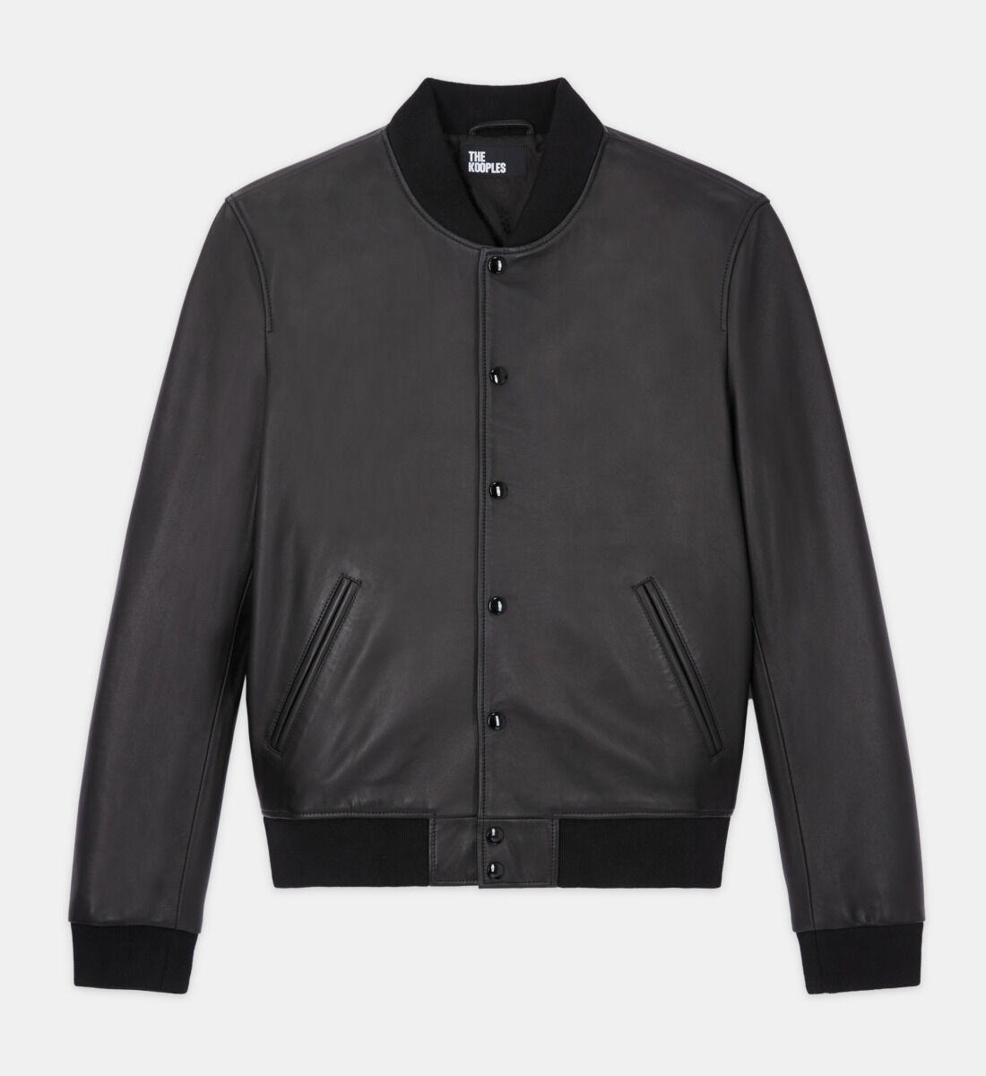 Kooples leather bomber jacket hot sale