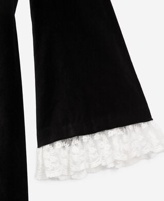 The Kooples WOMEN BLACK short black velvet dress