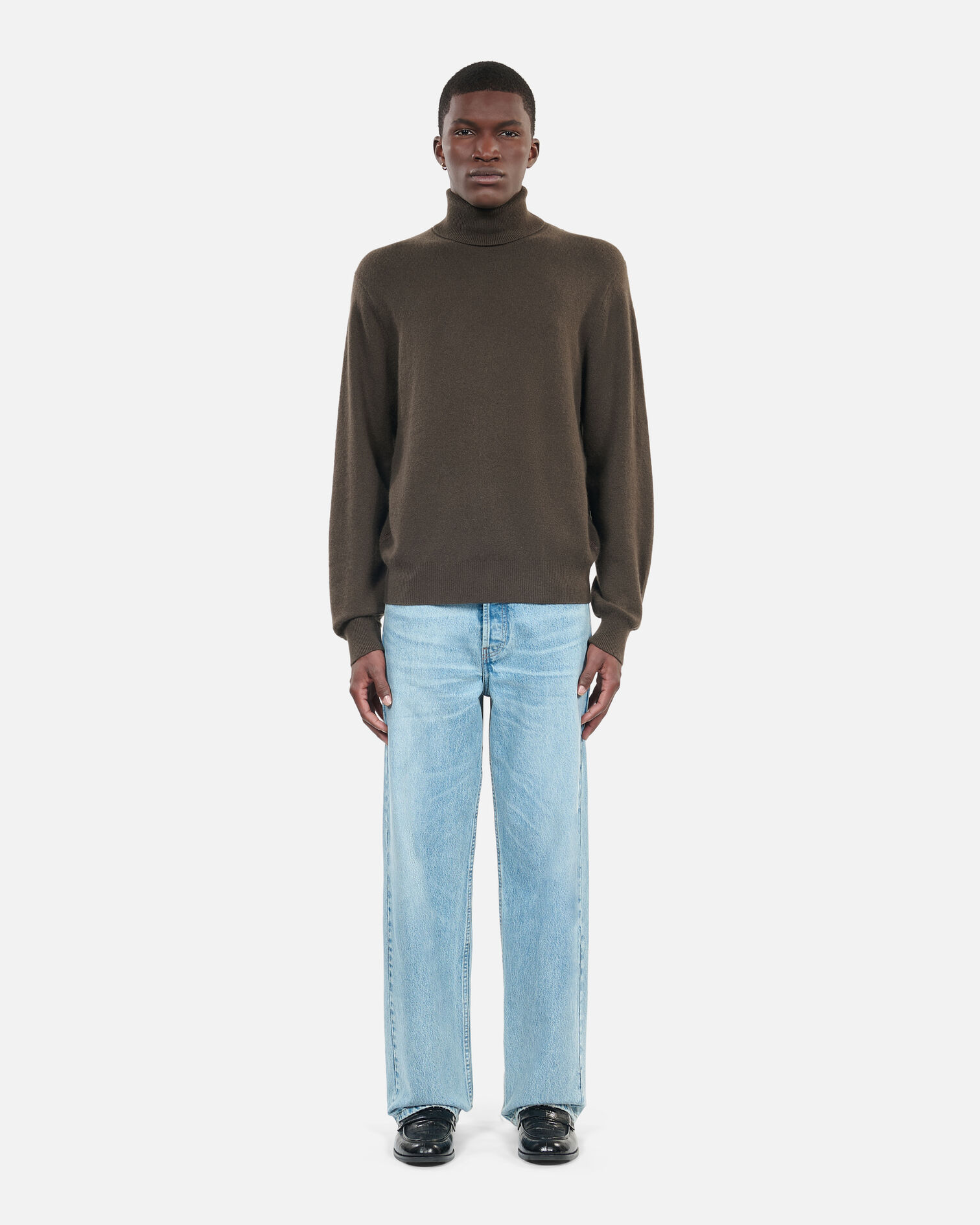 Khakifarbener Pullover aus Kaschmir, KAKI, hi-res image number null