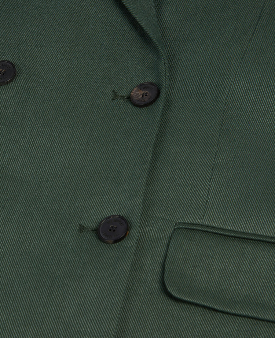 chaqueta traje verde