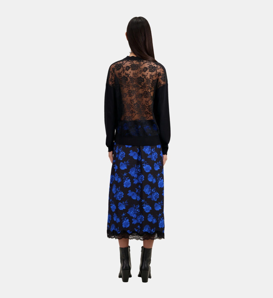 Lace back online sweatshirt
