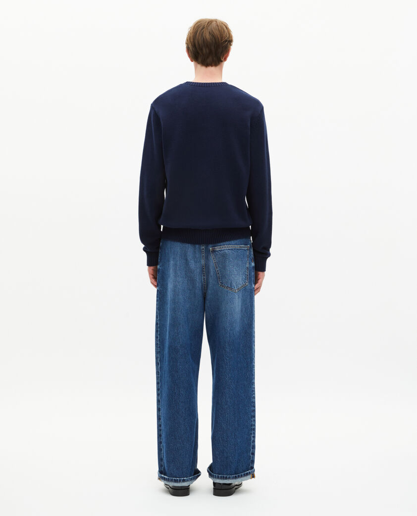 The Kooples MEN NAVY navy skull sweater