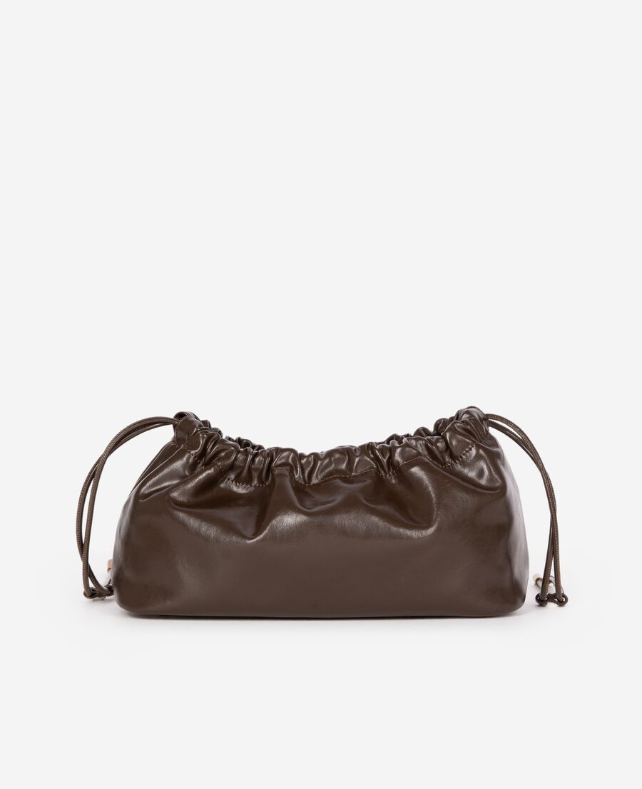 The Kooples DAMEN BROWN taylor-tasche aus recyceltem leder in braun