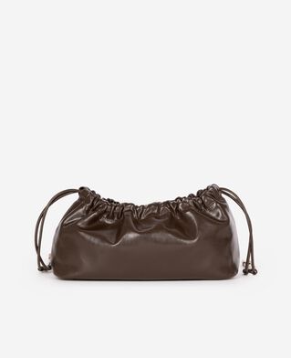 The Kooples DAMEN BROWN taylor-tasche aus recyceltem leder in braun