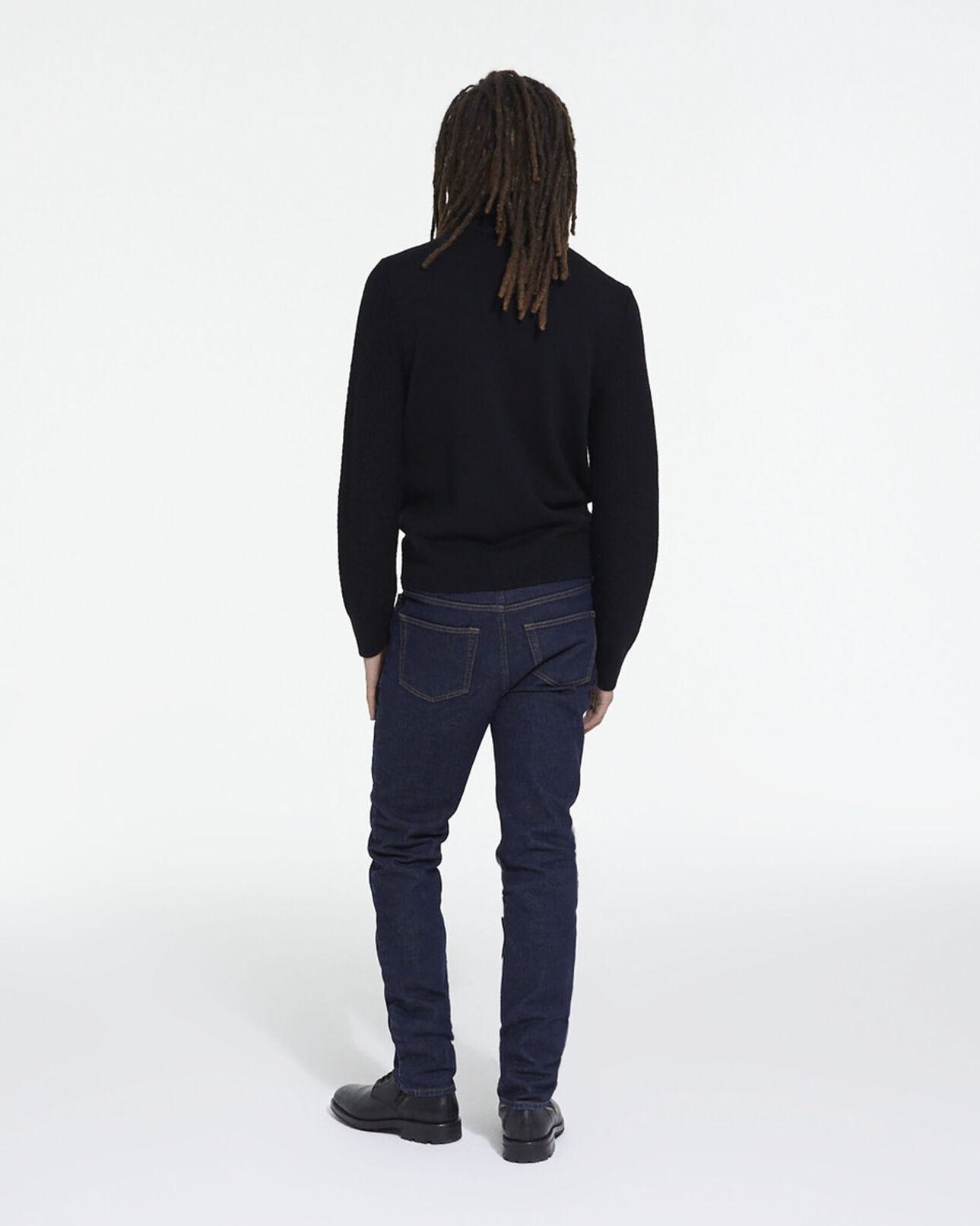The Kooples HOMME BLACK pull en laine noir
