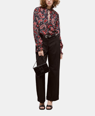 The Kooples F BLACK - RED printed blouse