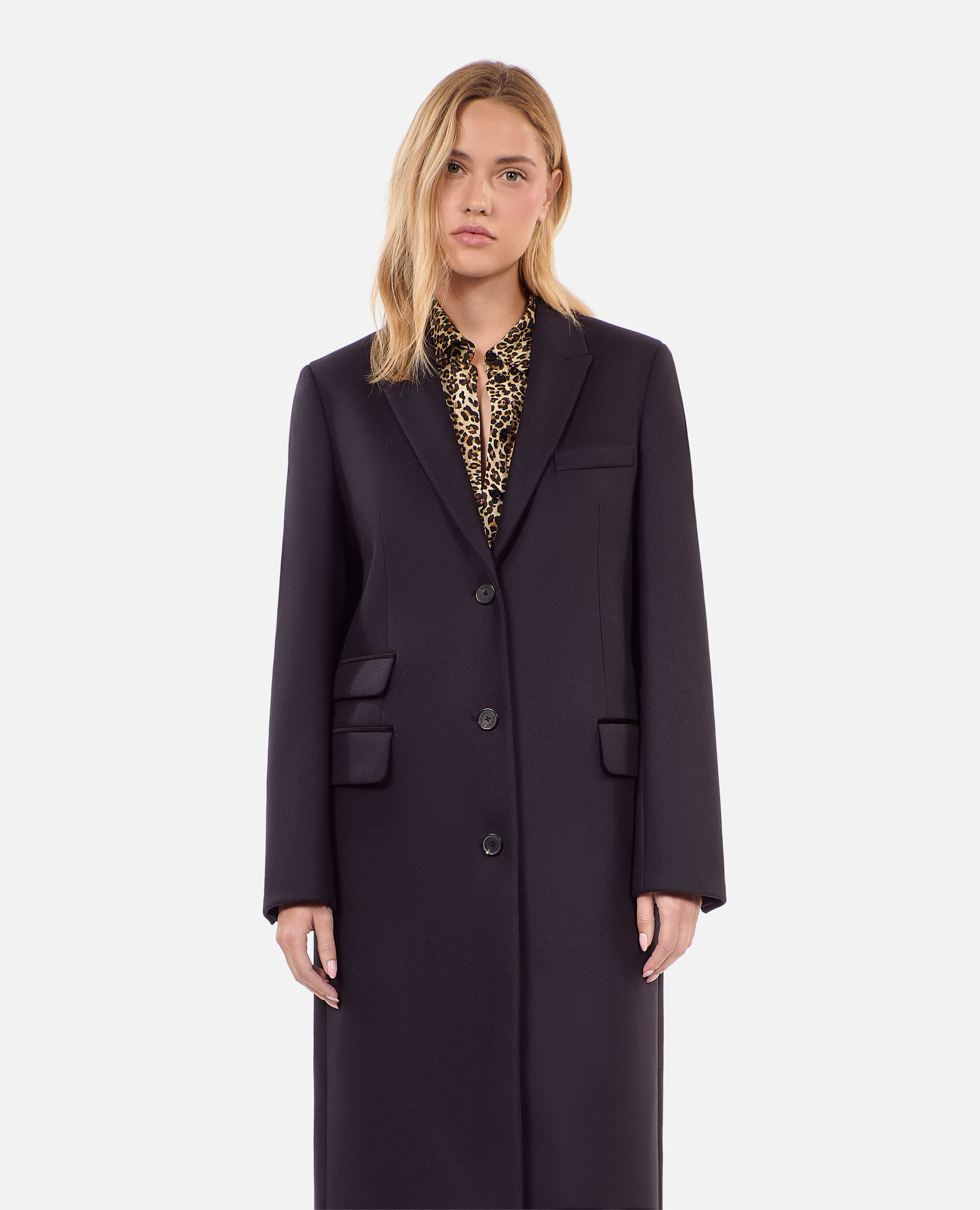 Manteau long marine hot sale
