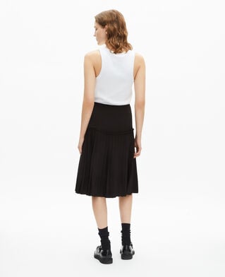 The Kooples DAMEN BLACK midi-faltenrock schwarz
