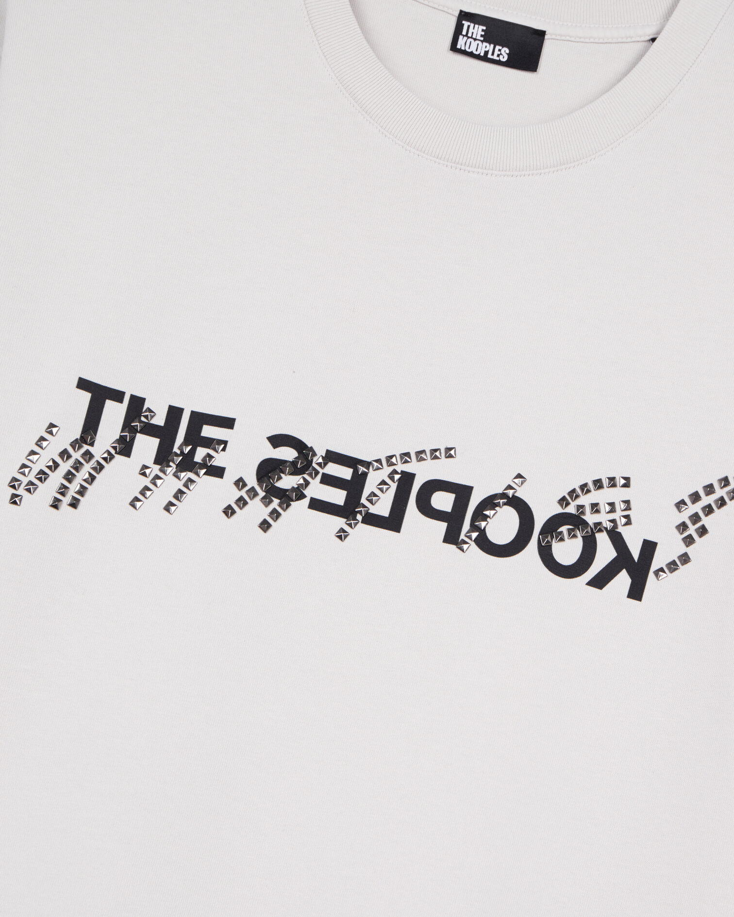 Grey What is t-shirt with studs, STONE GREY, hi-res image number null