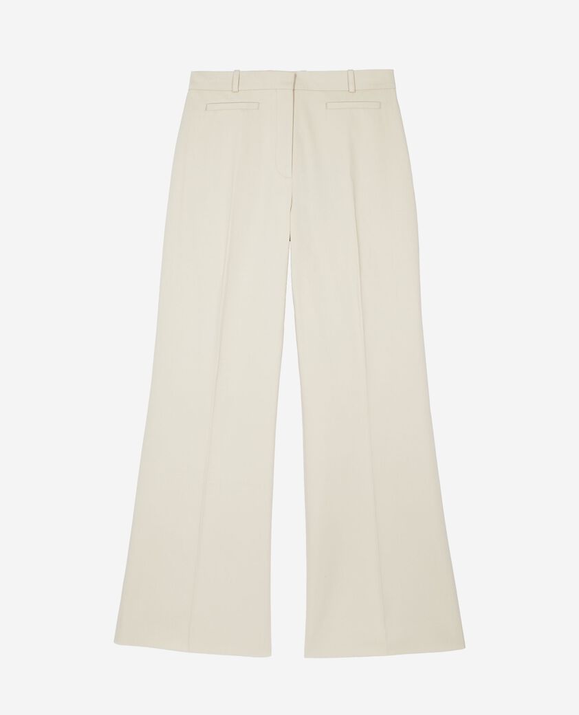 The Kooples FEMME BEIGE pantalon en coton beige