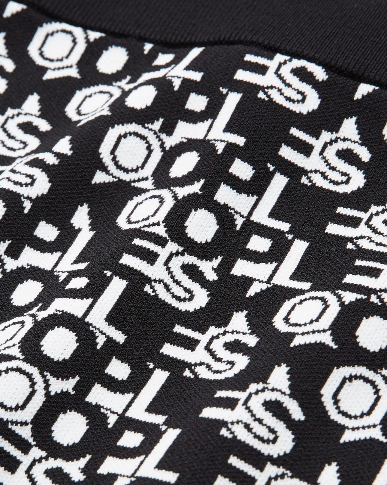 The Kooples WOMEN BLACK WHITE short skirt with the kooples logo