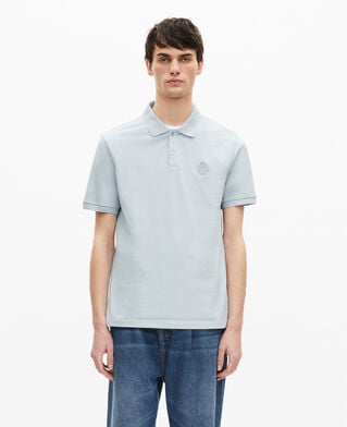 The Kooples H BABY BLUE piqué polo shirt with classic light blue collar