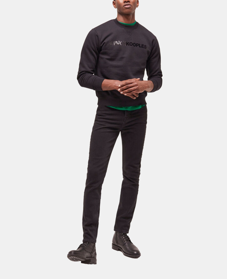 black logo sweatshirt