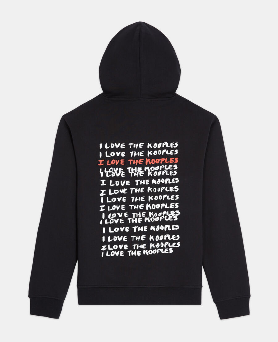 The Kooples HOMME BLACK sweatshirt homme i love kooples noir