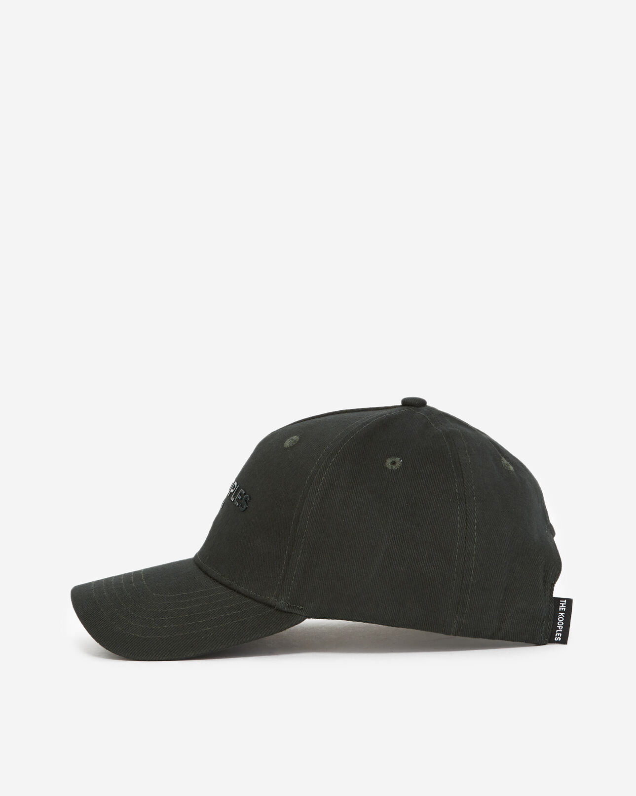 The Kooples MIXED GREEN green cap in cotton with vinyl logo