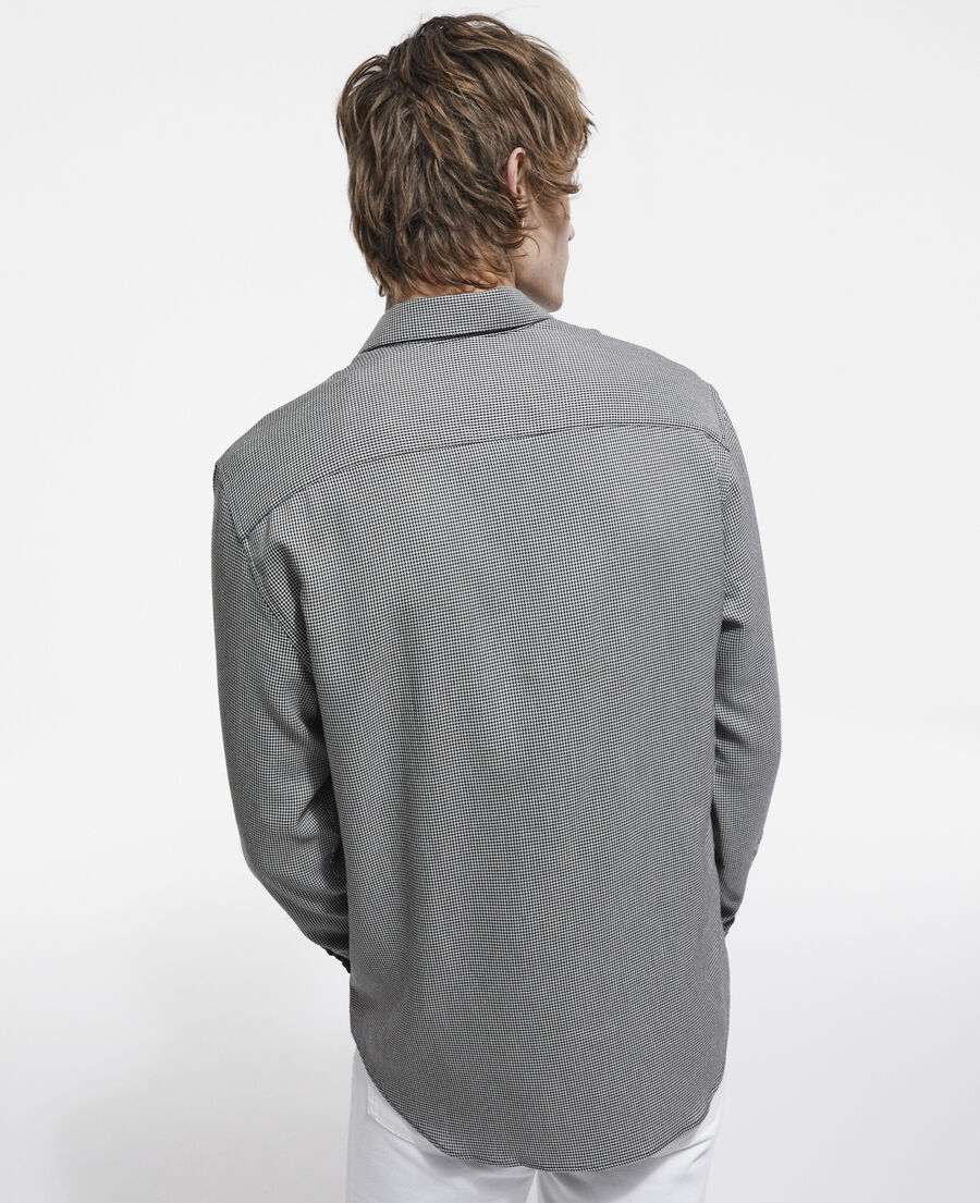 printed shirt with classic collar