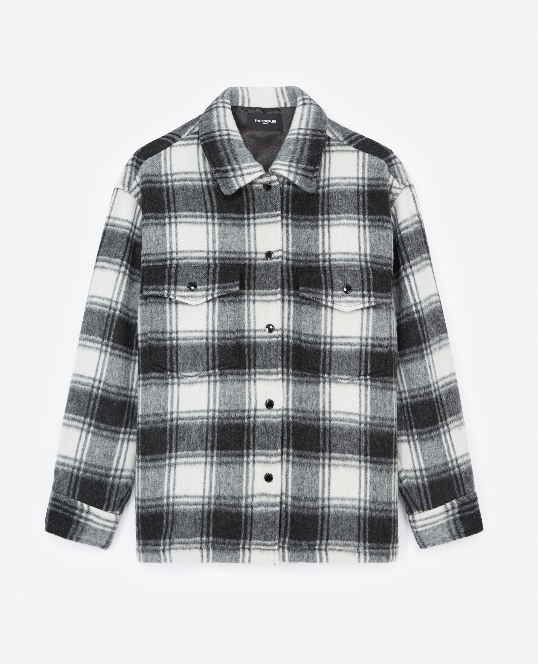 Black and white tartan jacket shop