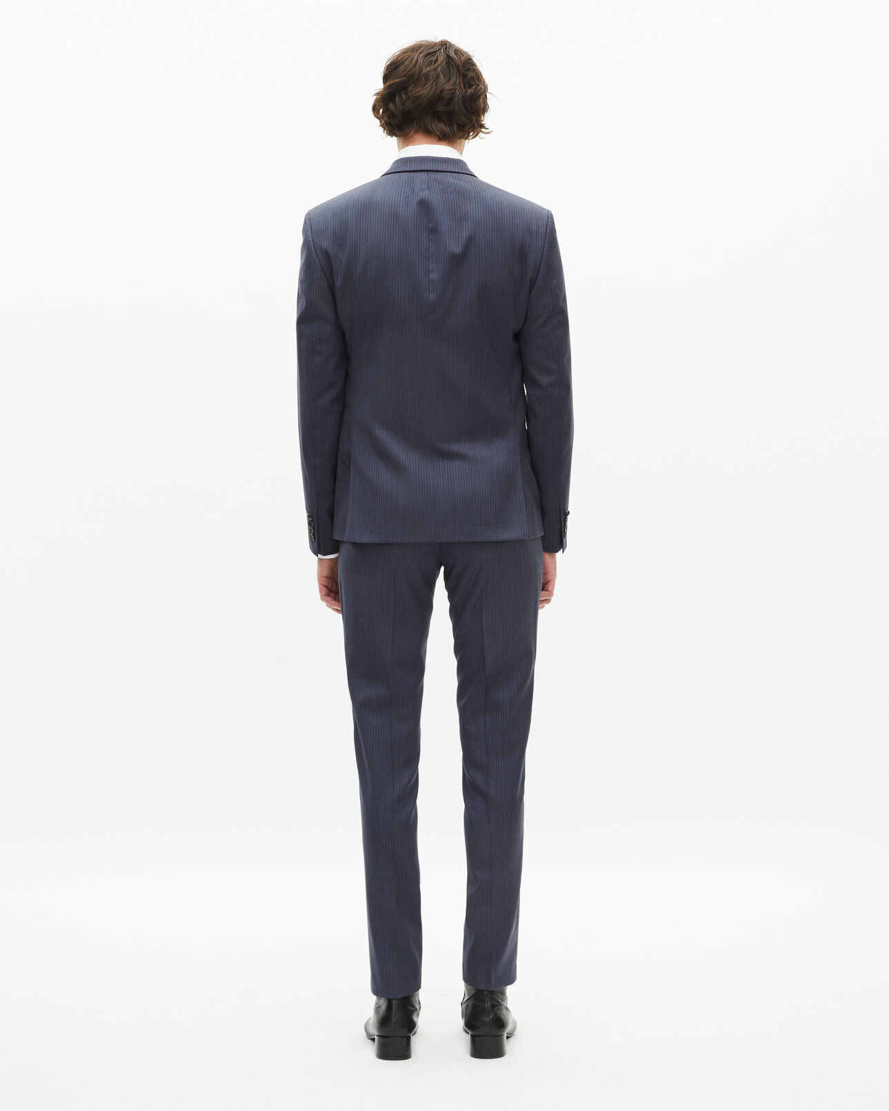 The Kooples MEN BLUE blue pinstripe suit jacket