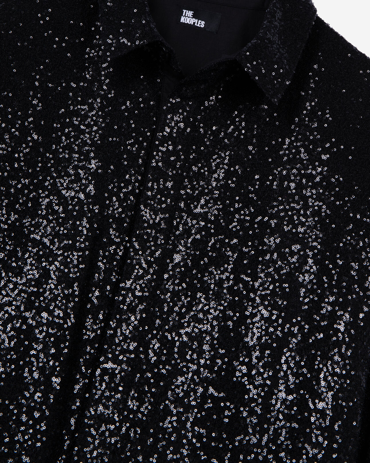 The Kooples HOMME BLACK chemise à sequins noire