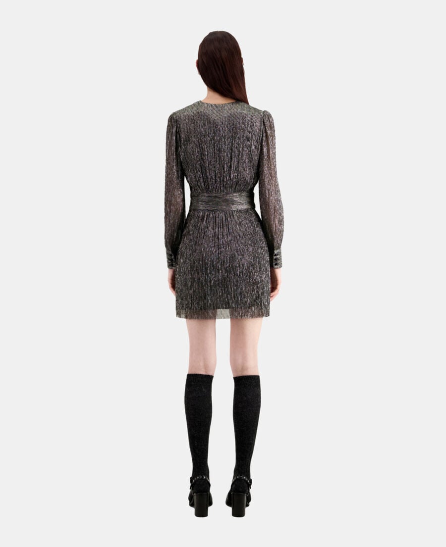 The Kooples F SILVER short silver dress
