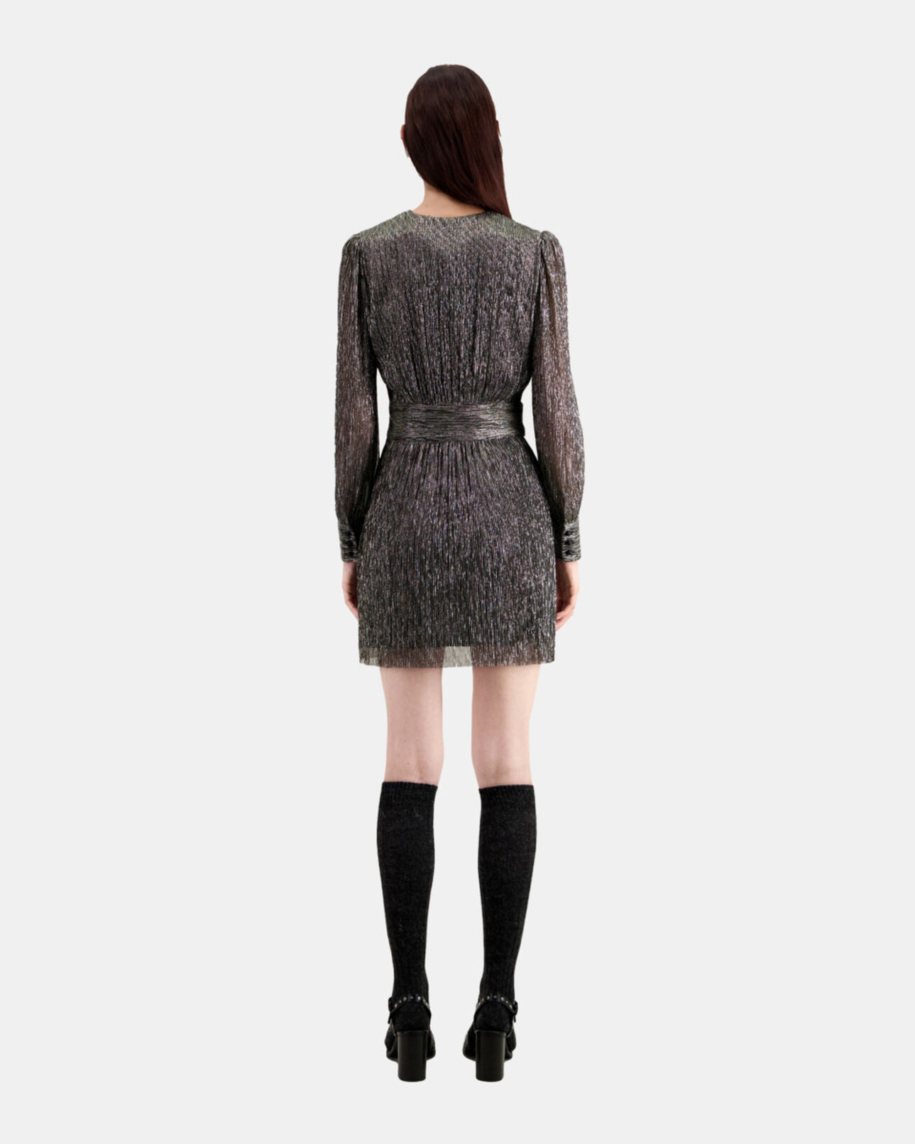 The Kooples WOMEN SILVER short silver dress