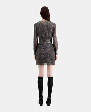 The Kooples F SILVER short silver dress